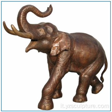 Giardino antico vita dimensioni elefante bronzo statua